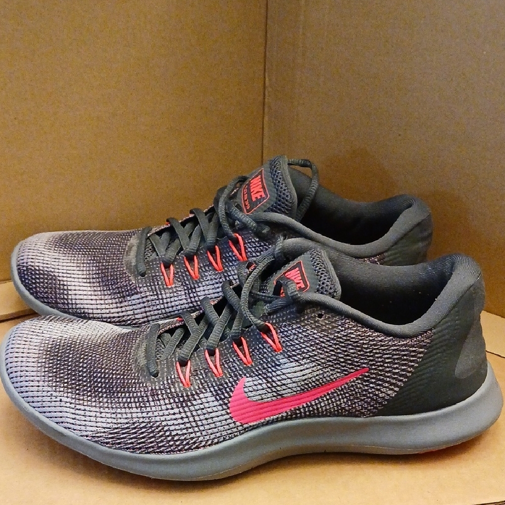 Nike Black and Pink Athletic Trainers